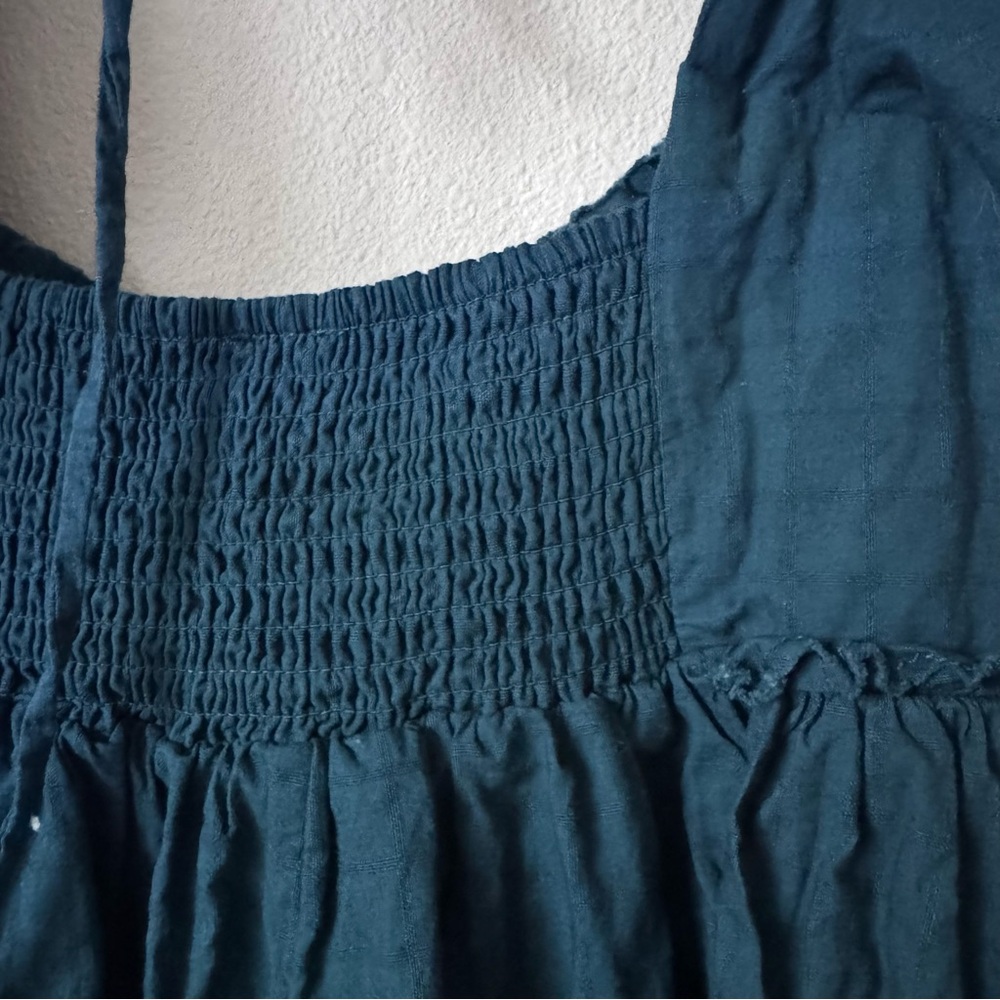 Pilcro Puff Sleeve Dark Teal Romper - Picture 14 of 14